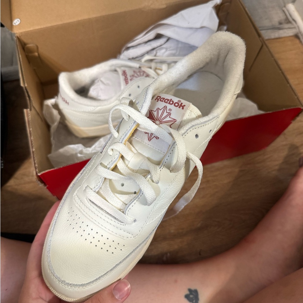Reebok Chalk White Sneakers